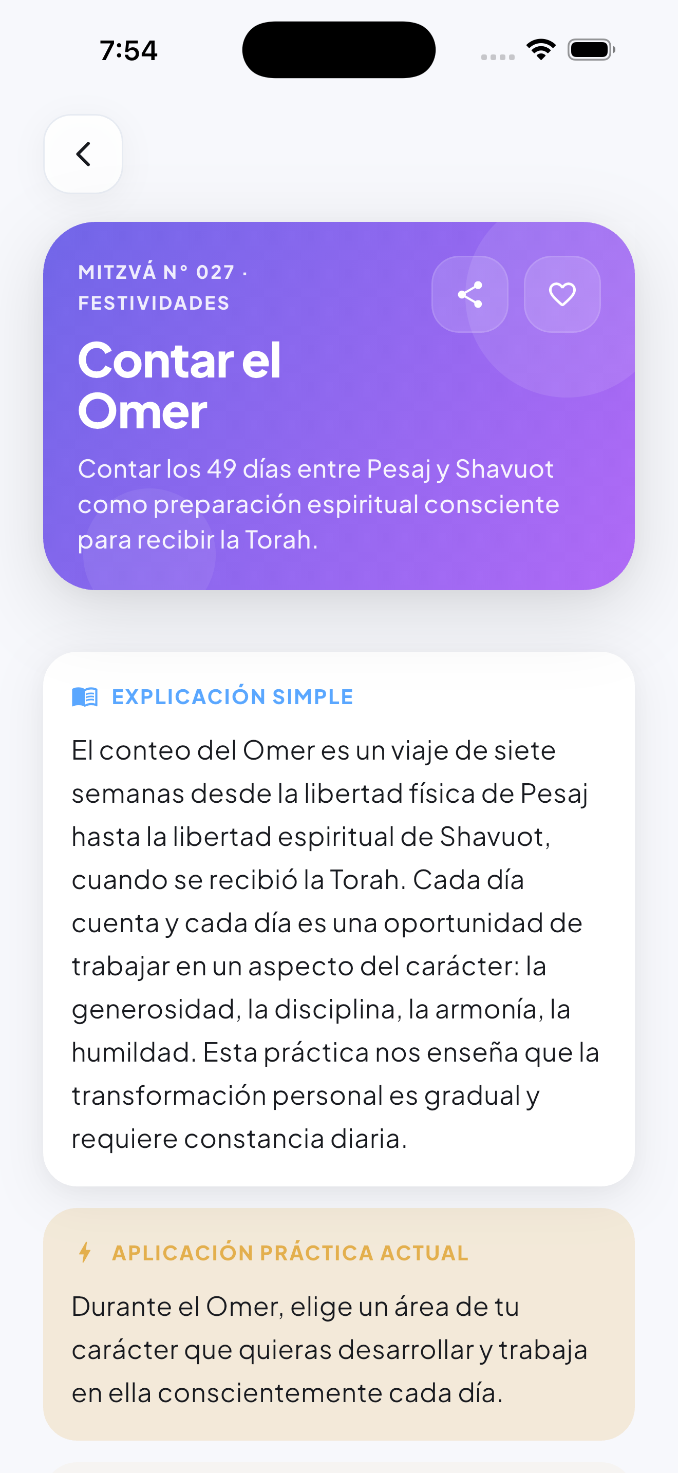 Mitzvá del día