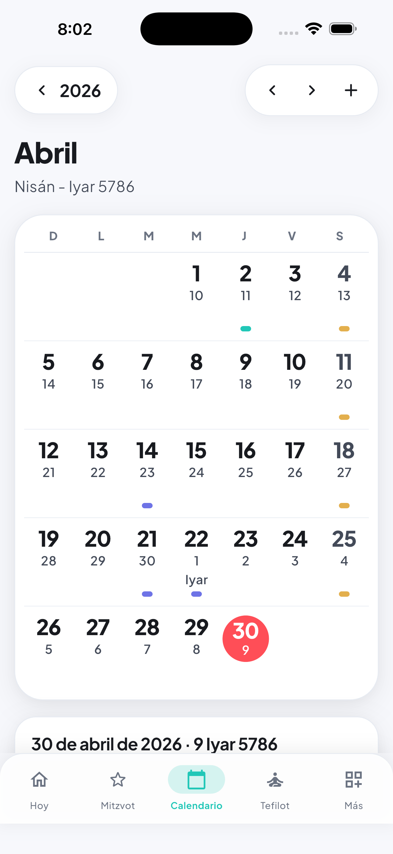 Calendario